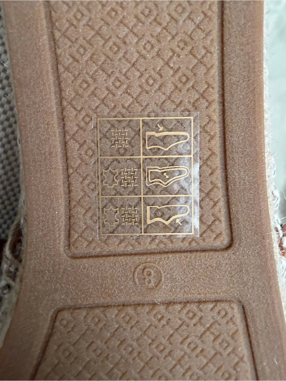 Tory Burch Sidney Espadrille Flats size 8